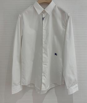 男款刺繡logo長袖衬衫007