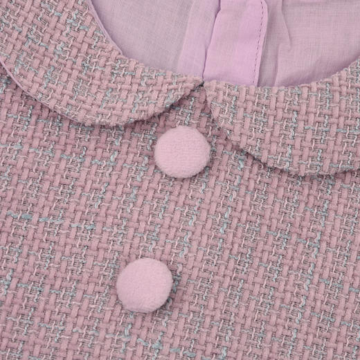 棉果果冬季新品女童巴厘纱丁香紫背心连衣裙小香风背心裙M422702425733 商品图3