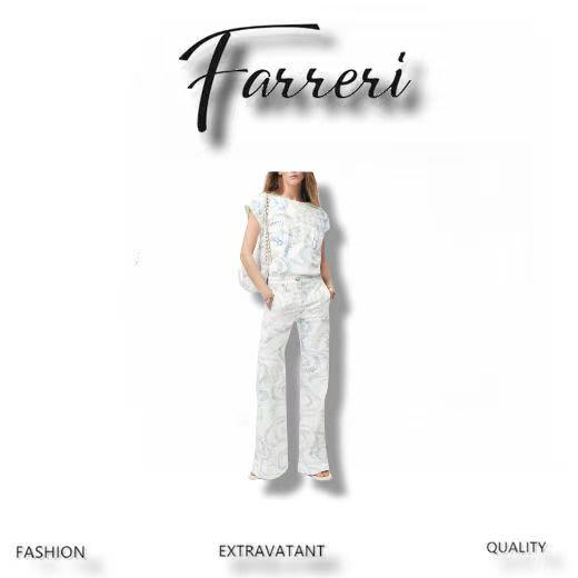 香奶奶 25M印花丹宁牛仔裤 商品图0