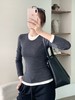 YS1817-假两件圆领长袖针织衫【Hera&Song】 商品缩略图1