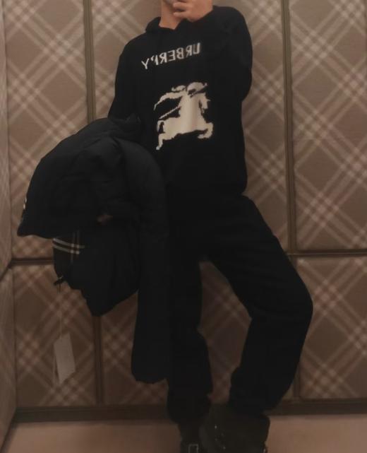 男款logo连帽针织毛衣007 商品图1