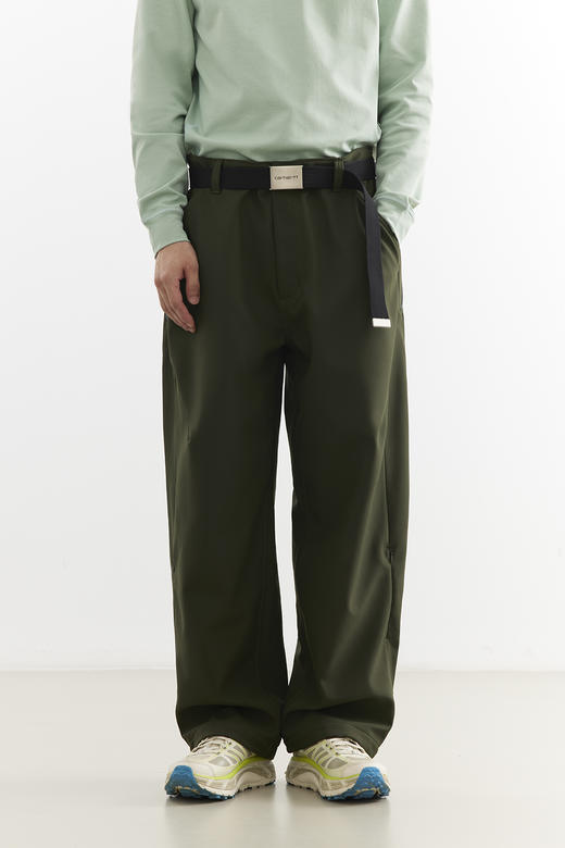 吃茶去chichaqu25户外三防防风防泼水软壳带绒宽松长裤徒步越野 商品图0