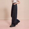 【100棉】三彩2025冬季新款宽松牛仔裤休闲阔腿裤一体绒磨毛长裤M 商品缩略图2