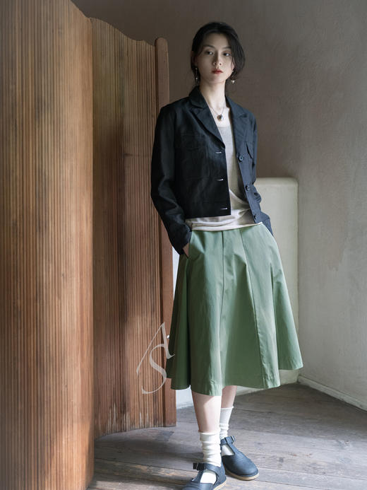 Jai  沙色/丛林绿细闪米娅无袖上衣 商品图7