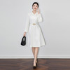 「高货wl」全新升级【铂金会员339/天猫459/差价120】(65825)洛诗琳法式简约小香风连衣裙2025秋季通勤翻领收腰A字裙女 商品缩略图1