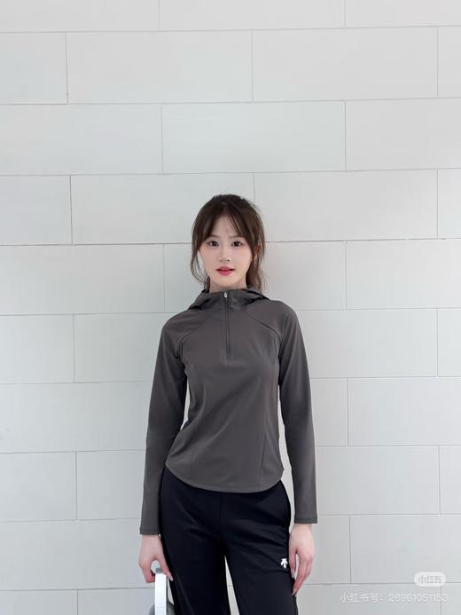 DES迪桑T ｜WOMEN’S TRAINING系列女士半拉链连帽运动速干T 商品图10