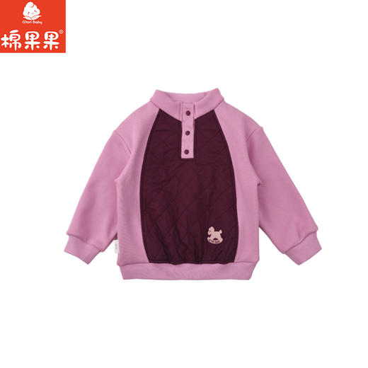 棉果果冬季新品女童复合绒涤丝纺绗棉保暖加绒夹克M422180425731 商品图1