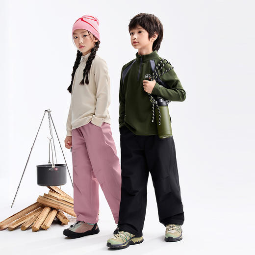 男女童全腰梭织棉裤冬季新款安奈儿童装EM546601 商品图3