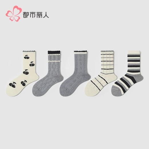 都市丽人袜子女士袜子暖柔女袜子女中筒袜LCHDF9 商品图1