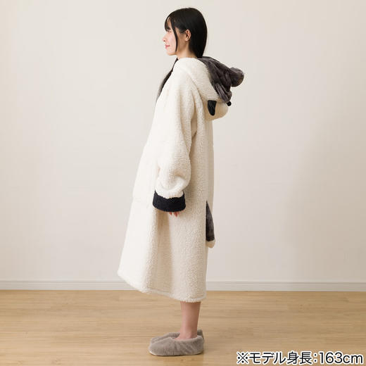 秋冬保暖加厚吸湿发热家居服带宠物口袋 披着羊皮的狼 商品图6