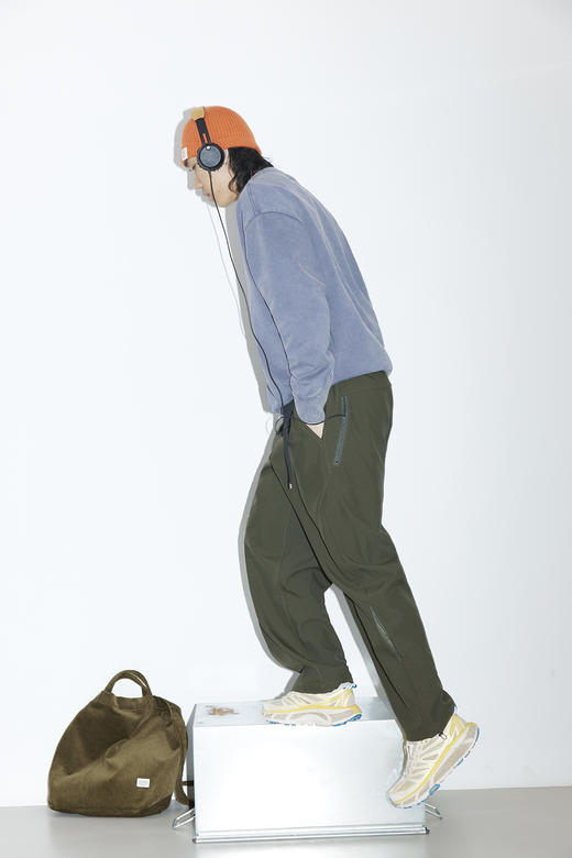 吃茶去chichaqu25户外三防防风防泼水软壳带绒宽松长裤徒步越野 商品图2