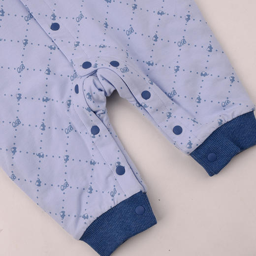 棉果果冬季新品男童可爱假两件保暖加厚爬衣夹棉连体衣M412722825763 商品图3