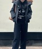 女款短款连帽棉外套007 商品缩略图3