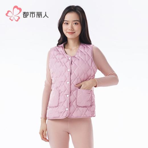 都市丽人睡衣夹棉睡衣女士家居服背心上衣中厚夹棉单件上衣LHH9C6 商品图1