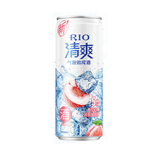 锐澳清爽0糖白桃风味5度气泡鸡尾酒 500ml 商品图0
