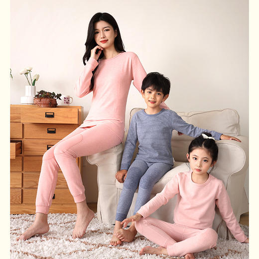 110-170 加厚款保暖内衣套装加绒一体绒亲子款保暖衣 商品图2