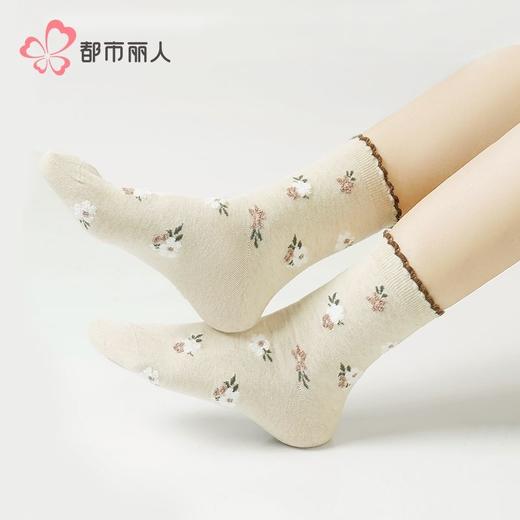 都市丽人袜子女士袜子精梳棉女袜子女中筒袜LCHDI5 商品图0