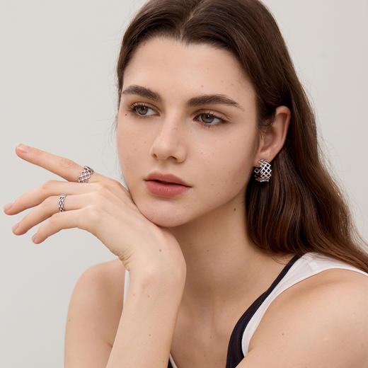 ARSIS 丨 流光系列 粼境波纹耳环 商品图2