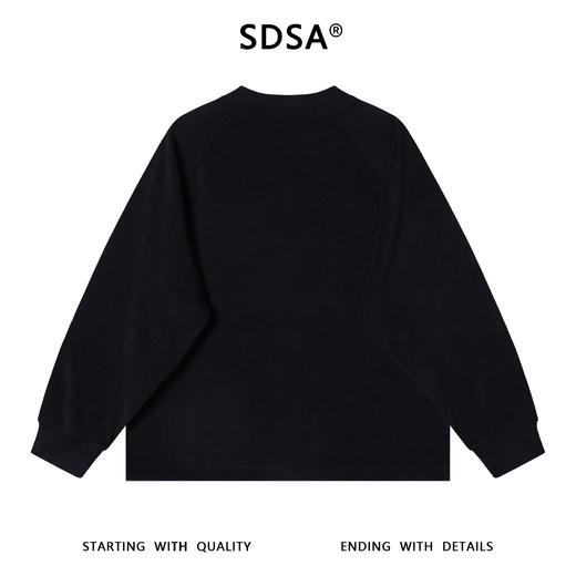 55227SDSA男士秋冬新款痞帅男装潮牌磨破不规则纯色圆领卫衣百搭时尚 商品图5