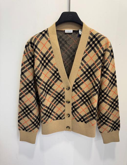 女款格纹针织毛衣开衫007 商品图0