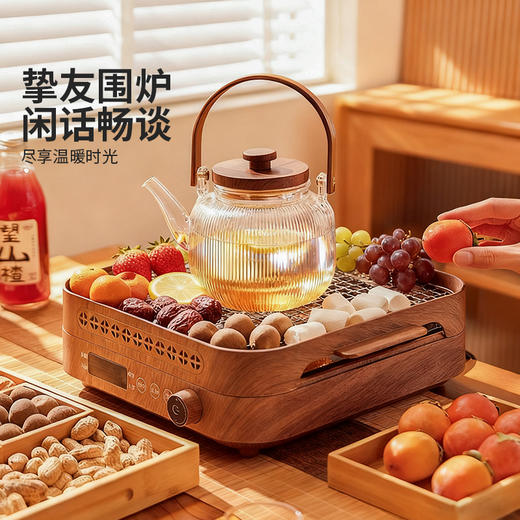 摩登主妇围炉煮茶电陶炉套装2025新款家用器具全套泡茶壶玻璃水壶 商品图1