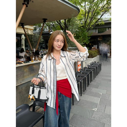 2509505    定位印花 亚麻天丝衬衫 商品图3