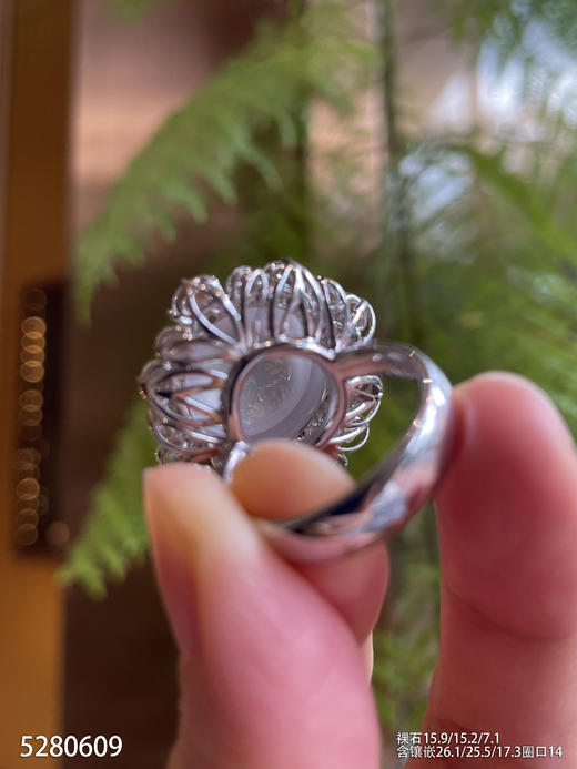 玻璃种蛋面戒指【5280609】具体价格微信咨询 商品图5