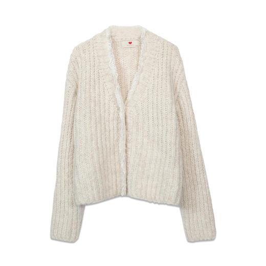 棒针蕾丝边羊驼开衫-纪念日百货门店同款166593344 商品图3