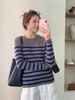 YS1735-拼色条纹长袖上衣【Hera&Song】 商品缩略图2