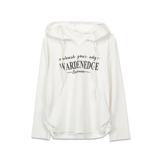 秋季磨毛简约百搭帽衫女纪念日百货门店同款166444630 商品图4