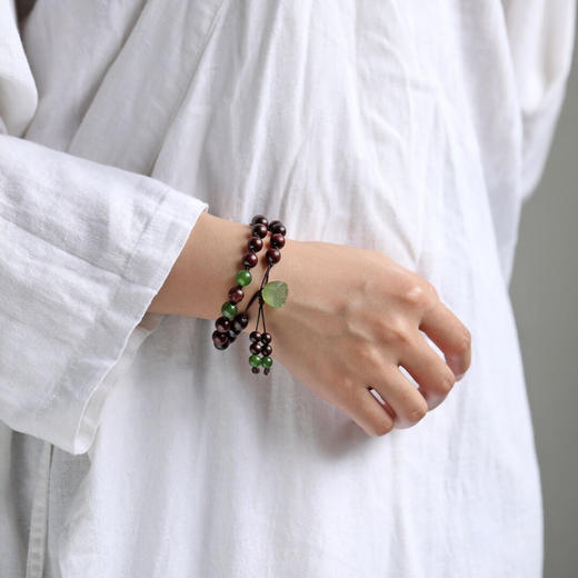 【青山特惠】原创8mm*28颗 小叶紫檀 清荷 手串 y2 商品图5