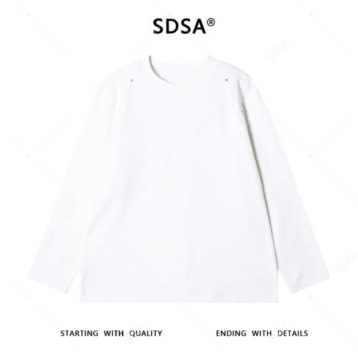 W53053SDSA男士秋冬新款痞帅男装韩版简约纯色铆钉圆领卫衣时尚宽松上衣 商品图1