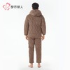 都市丽人睡衣法兰绒烂花男士家居服长袖长裤加厚夹棉套装FHH1E4 商品缩略图3