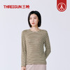 Threegun三枪 雪绒花彩条圆领女衫-T20081A01 商品缩略图11