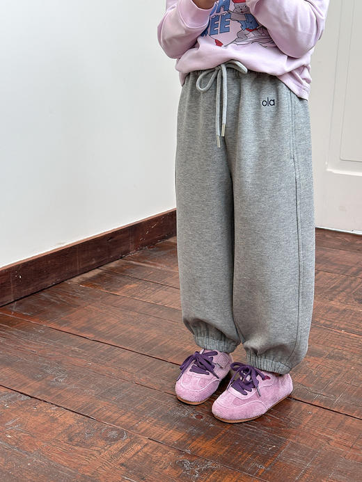 宸之昊2025秋季新品女童裤子儿童韩版宽松耐磨休闲校园运动字母卫裤★ 商品图1