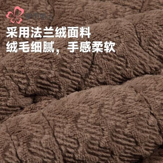 都市丽人睡衣法兰绒烂花男士家居服长袖长裤加厚夹棉套装FHH1E4 商品图5