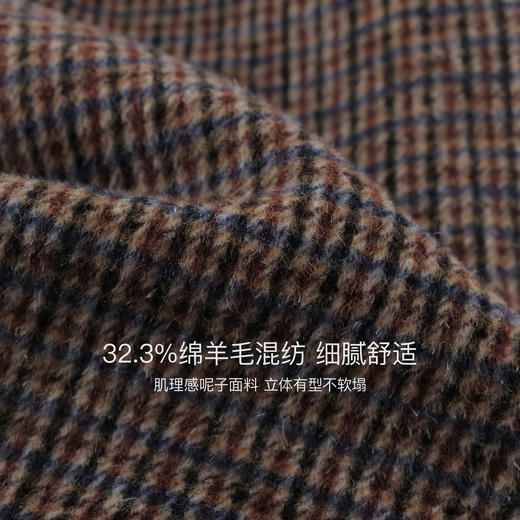 【绵羊毛】马克珍妮女童千鸟格薄呢夹棉阔腿裤2025年装新款551667 商品图3