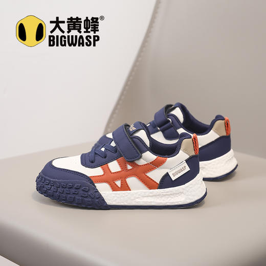 大黄蜂童鞋皮面运动鞋秋季儿童休闲板鞋男女童跑步鞋27-38 商品图8