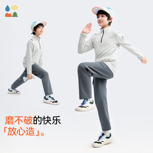 【儿童高弹加绒裤】森林棠25冬季新款百搭高弹力加厚加绒保暖运动裤62053186 商品图3