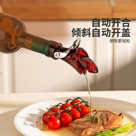 摩登主妇通用红酒开瓶器套装葡萄酒瓶塞密封防漏多功能自动倒酒器 商品图1