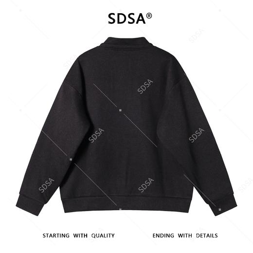 31068SDSA男士秋冬新款痞帅男装潮牌纽扣立领抽绳设计卫衣百搭舒适上衣 商品图5
