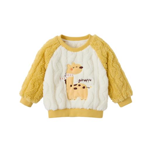 怡比萌宠动物园家居长袖圆领套装HY25WIN050晨灰/中黄/中绿/HY25WIN051紫90#-140# 商品图4