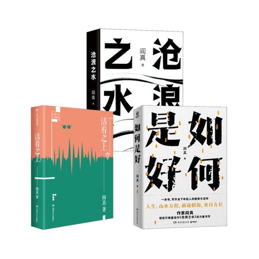 阎真3册  沧浪之水+如何是好+活着之上 商品图0