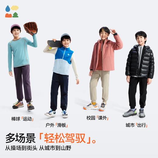 【儿童软壳束口裤】森林棠25冬季新款儿童瘦版保暖束脚运动裤61082511 商品图3