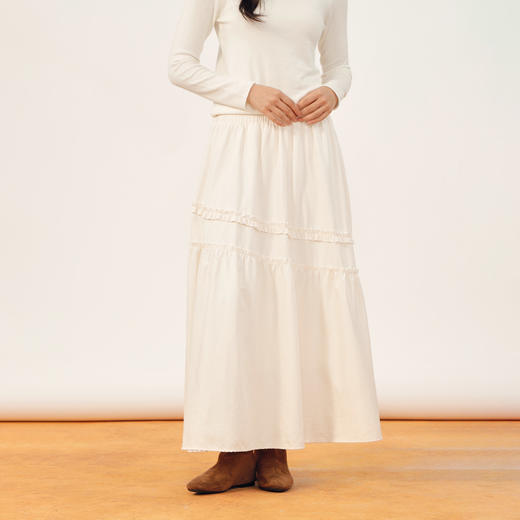 木耳边百褶长半裙-纪念日百货门店同款166344487 商品图1