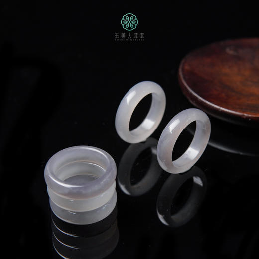 D和田玉戒指-烟紫戒圈 商品图0