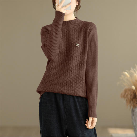 GYH 9267插肩袖毛衣保暖针织上衣 商品图2