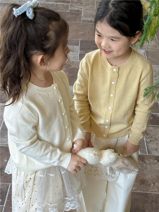 宸之昊甜茶妈女童2025秋冬新款柔软毛衣开衫宝宝幼儿园百搭毛衣儿童上衣 ★ 商品图0