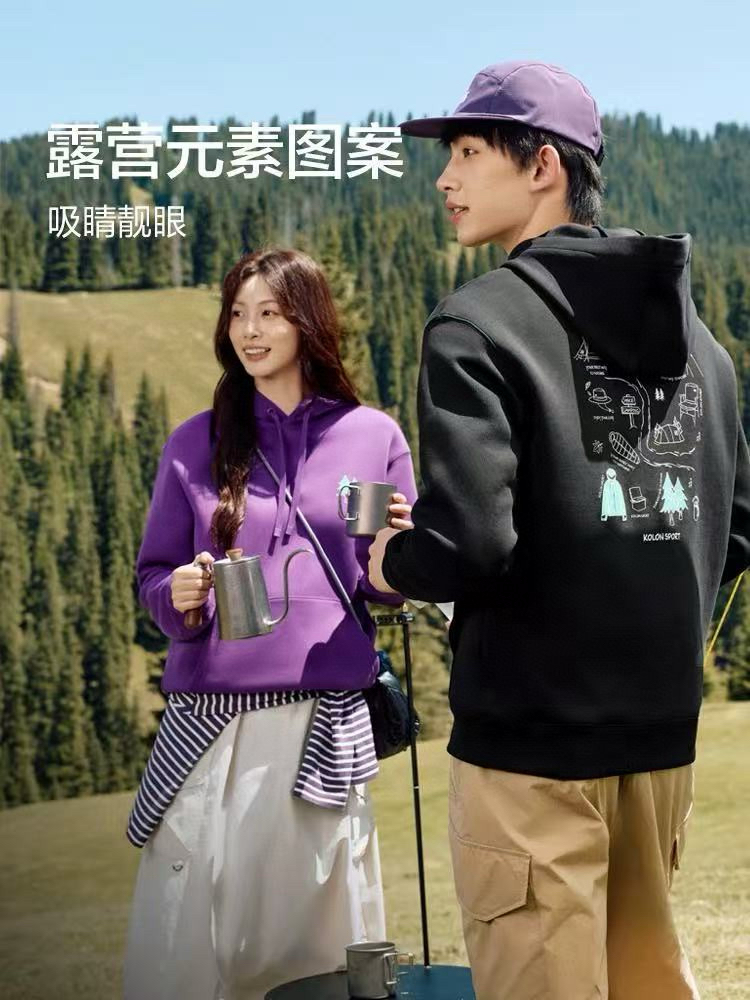 𝐊𝐎𝐋𝐎*爆款🔥刘诗诗同款𝐂𝐚𝐦𝐩系列❗️圆领+连帽卫衣