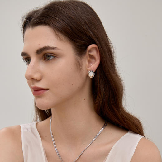 ARSIS 丨 流光系列 白月光耳钉 商品图6